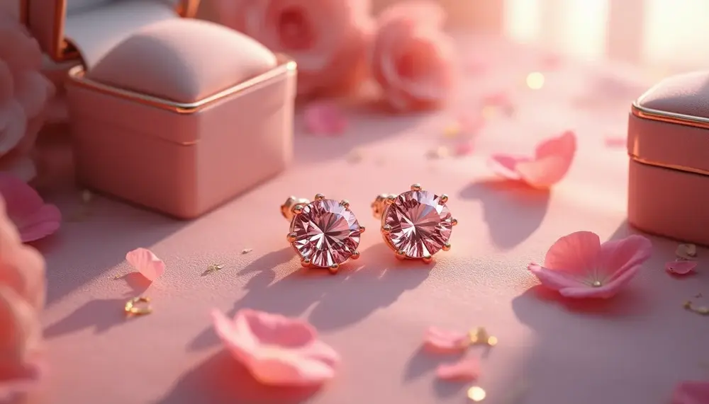Rosa Diamant Ohrringe: Ein Hauch von Farbe für Ihr Schmuckkästchen