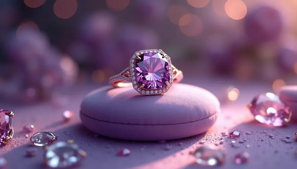 Warum ein lila Diamantring die perfekte Wahl für Dich ist